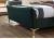 4ft Small Double Clover green velvet fabric upholstered bed frame 6